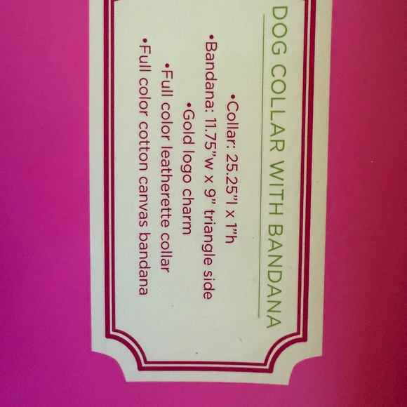 Lilly Pulitzer Dog collar/bandana - Picture 2 of 2